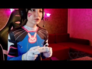 cosplayer girl as d va knows how to win at overwatch trailer